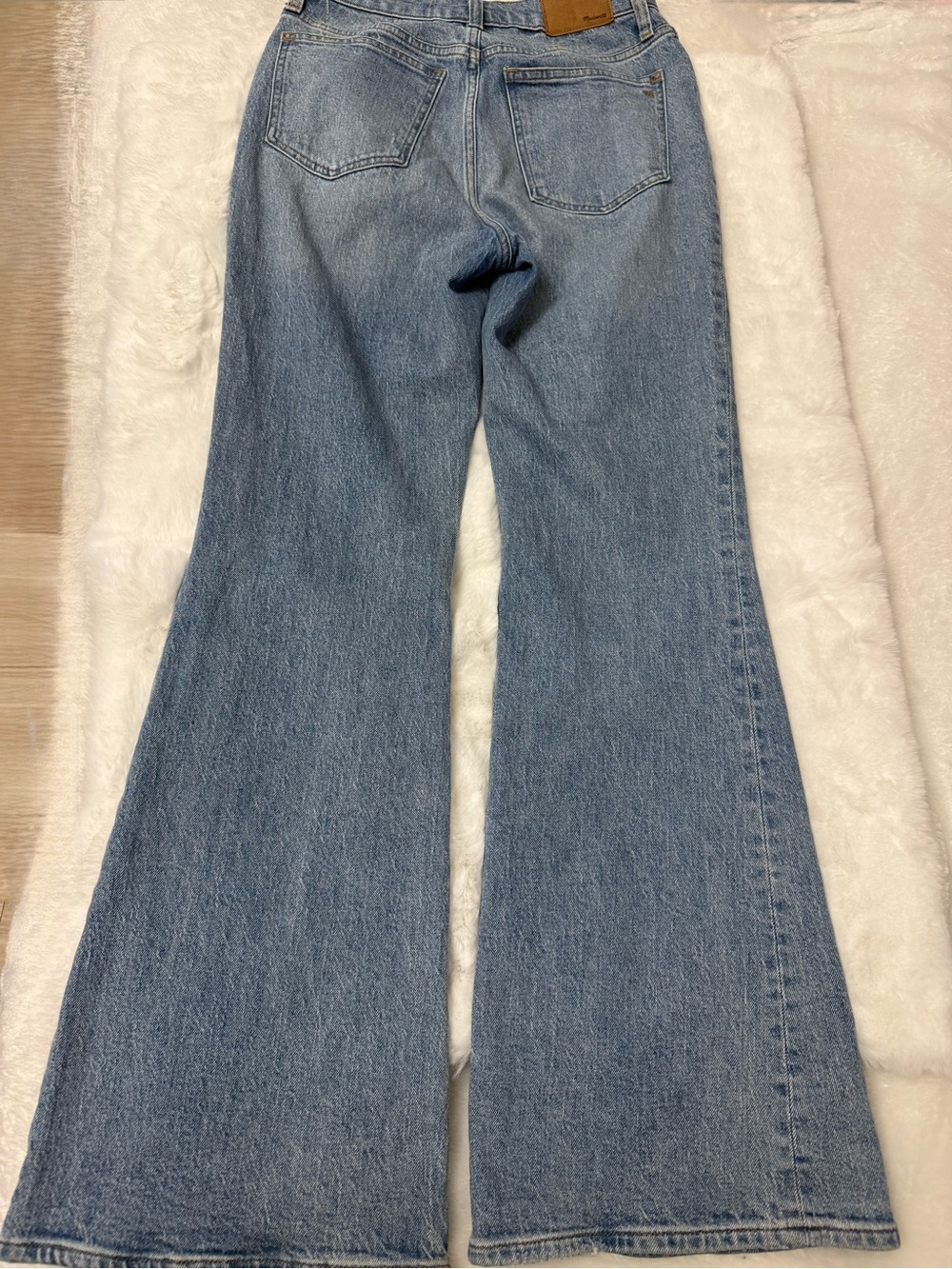 Madewell Perfect Vintage Flare Jeans Womens Size 25 High Rise Light Wash Denim - Picture 5 of 13